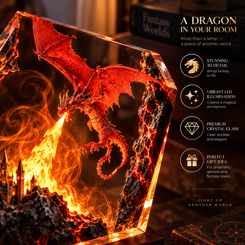 Fire Dragon Halloween Lamp By Kiddely