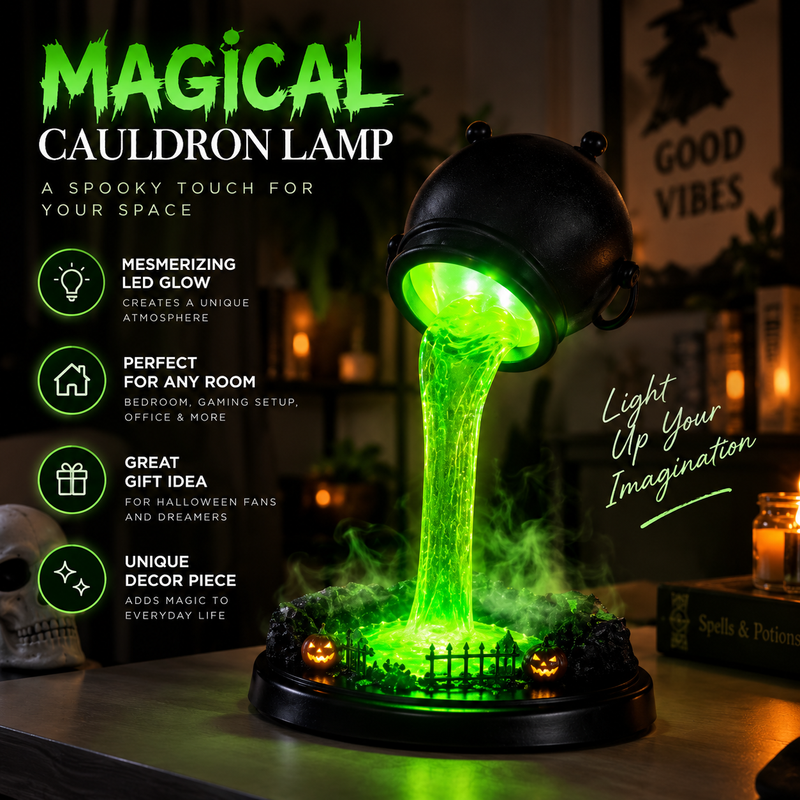 Witch Cauldron Lamp By Kiddely