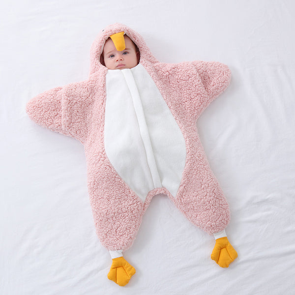 Children's Lambswool-like Split-leg Sleeping Bag
